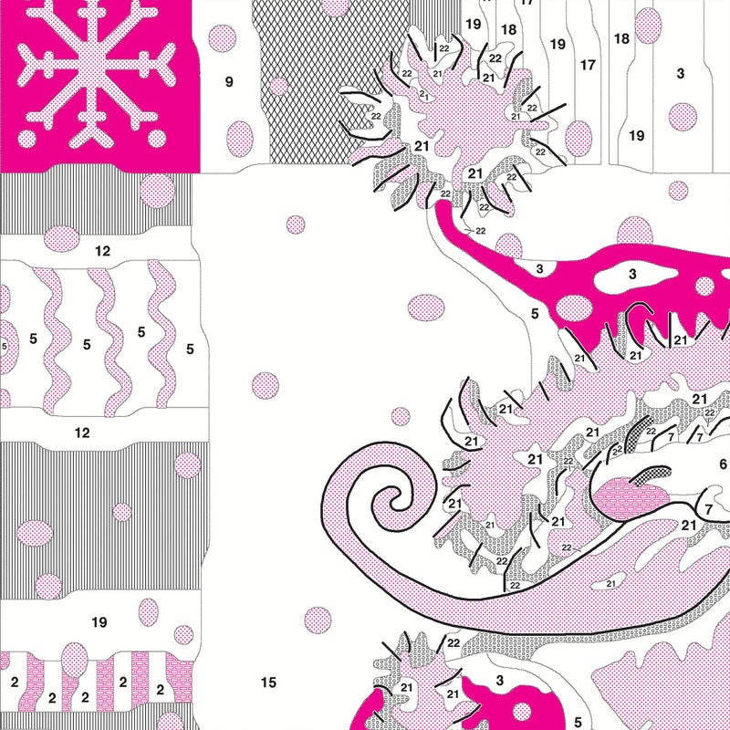 Dimensions Needlepoint Kit, Patterned Santa Claus Christmas Needlepoint, 14'' x 14'' - Image 4